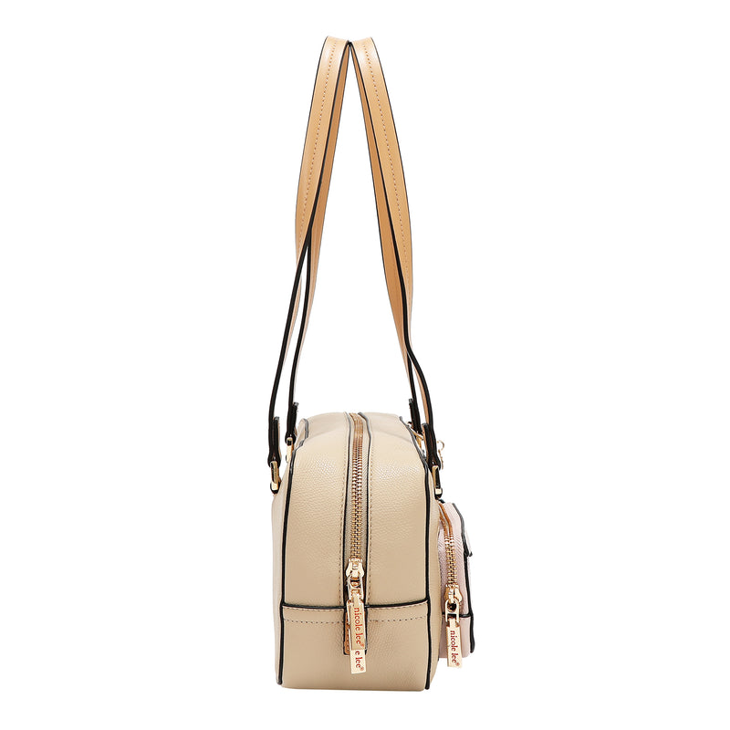 COLORBLOCK POCKET SHOULDER BAG