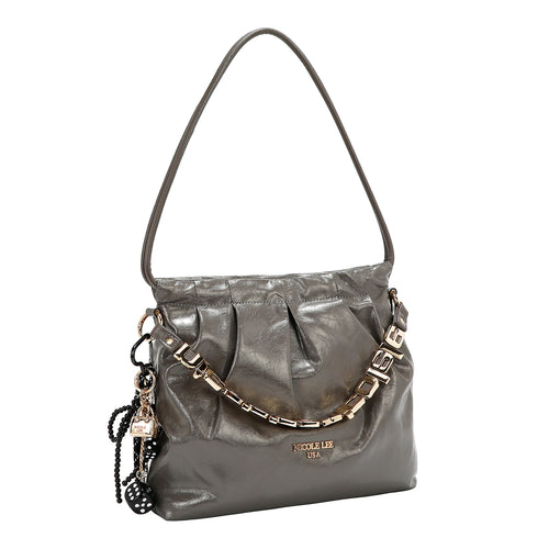 SHIMMER LUXE SQUARE SHOULDER BAG
