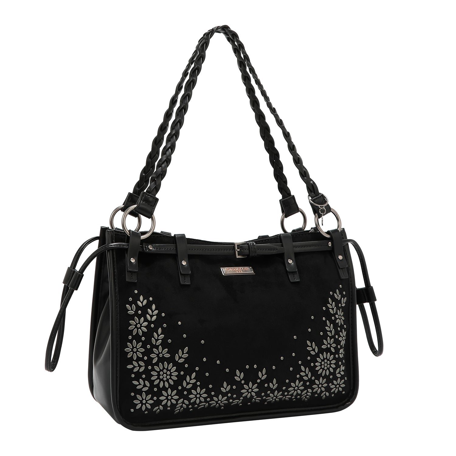 FLORAL LEAF TOTE BAG