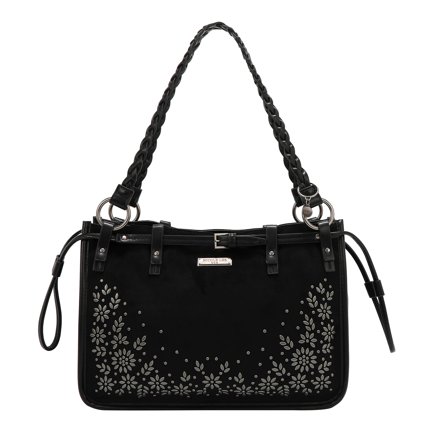 FLORAL LEAF TOTE BAG