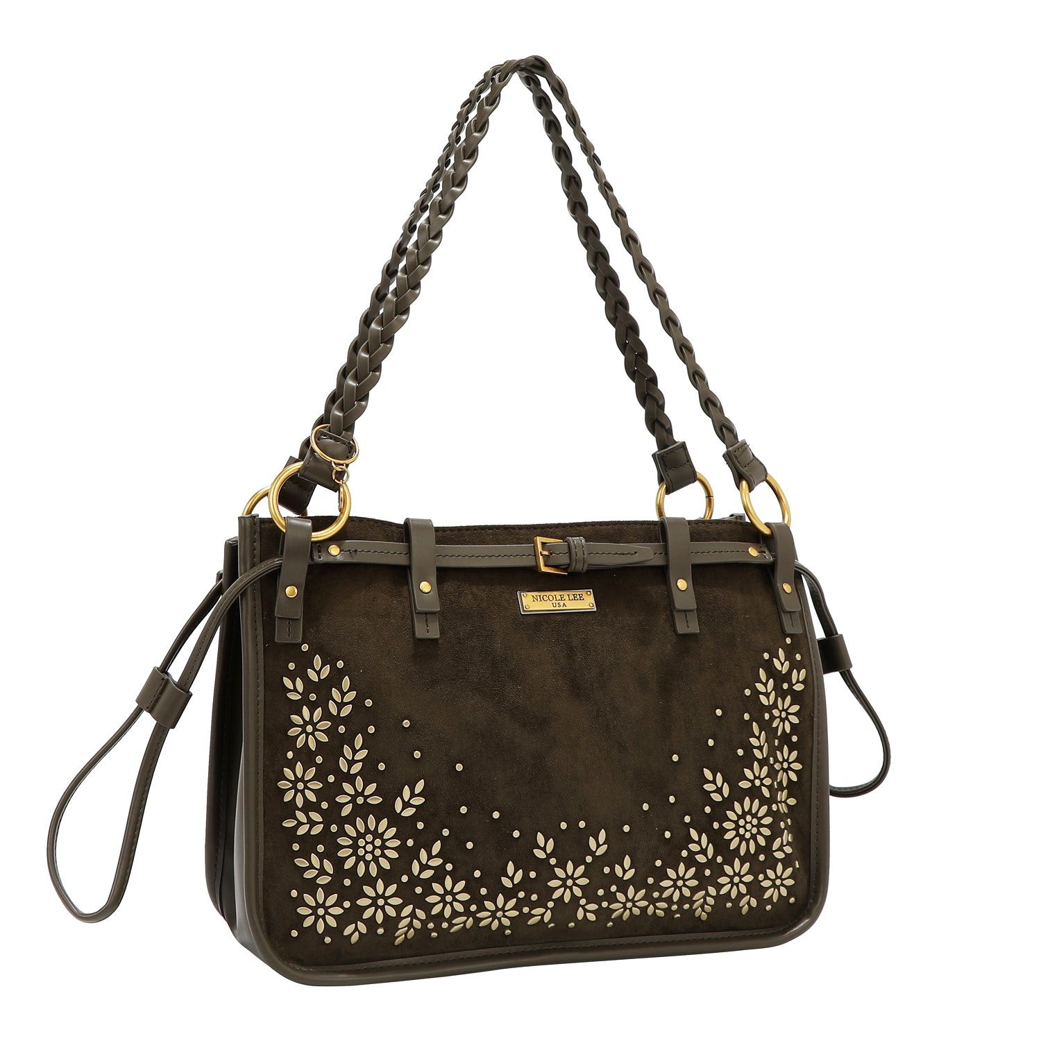 FLORAL LEAF TOTE BAG