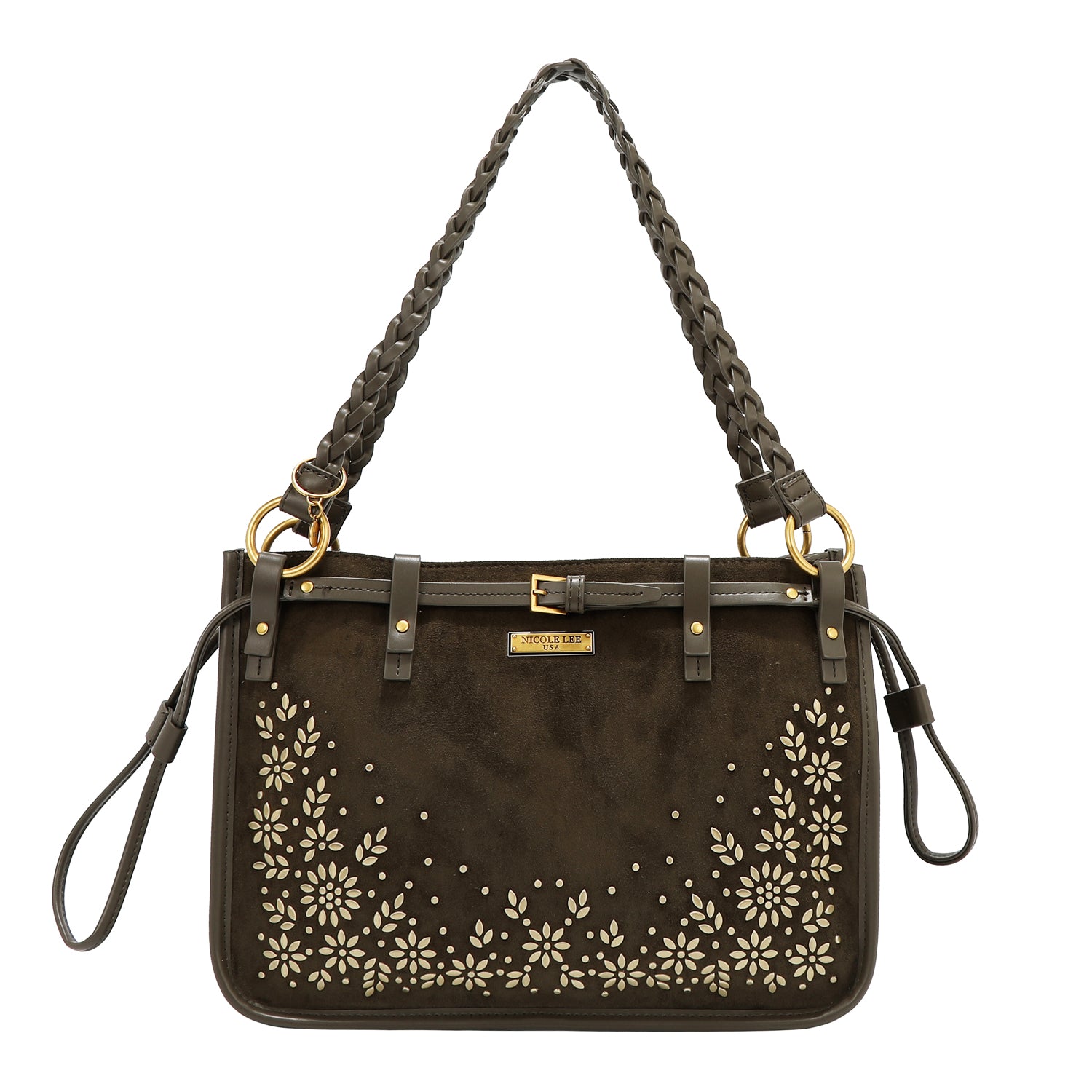 FLORAL LEAF TOTE BAG