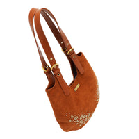 FLORAL LEAF HOBO BAG