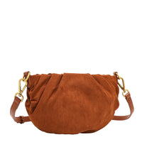 FLORAL LEAF RUCHED CROSSBODY