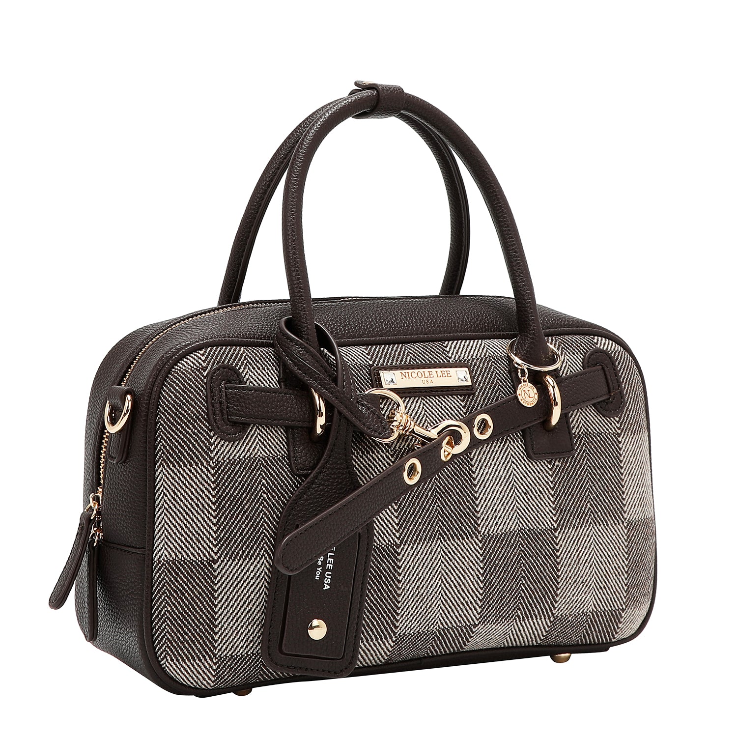 CHIC CHECK BOSTON BAG