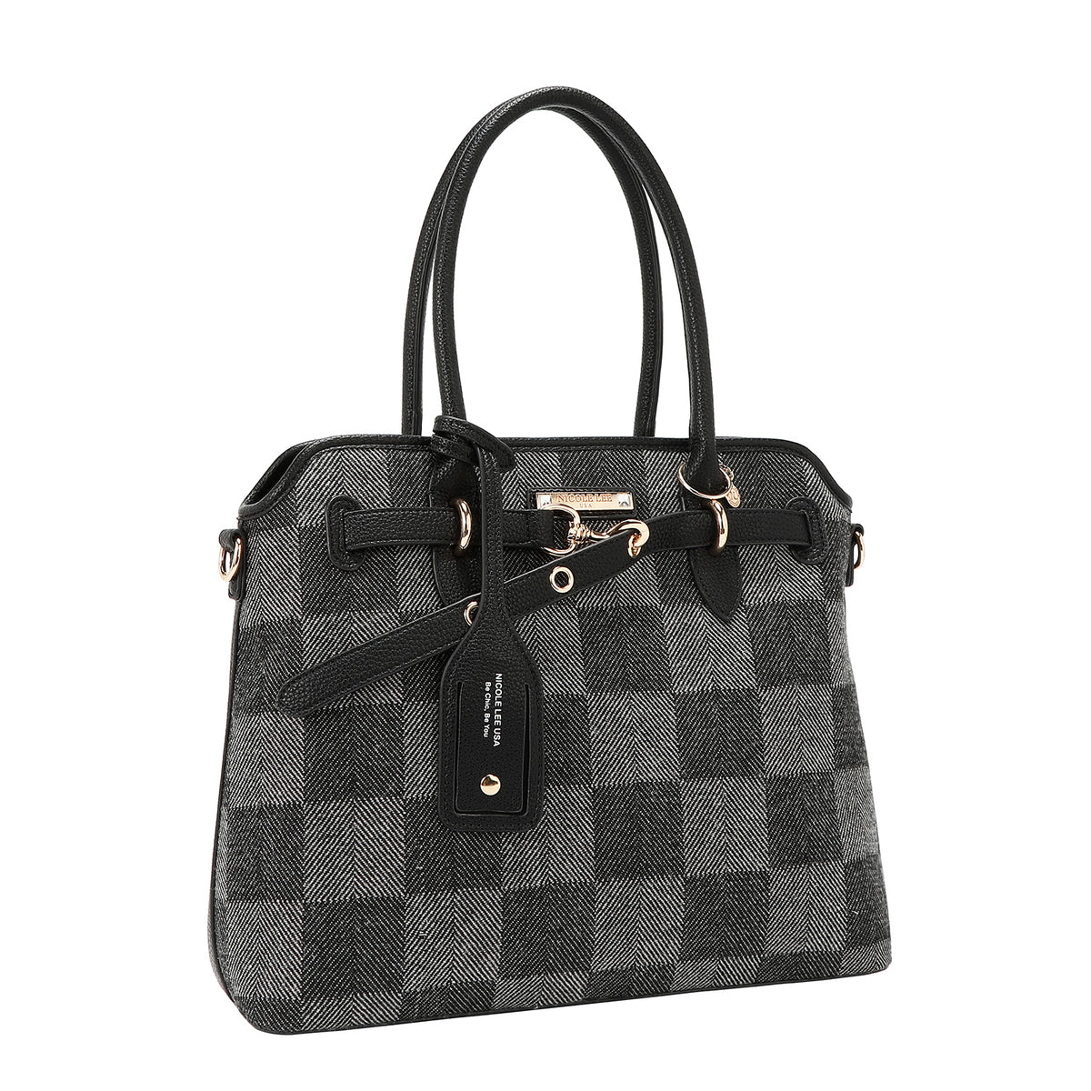 CHIC CHECK TOTE BAG