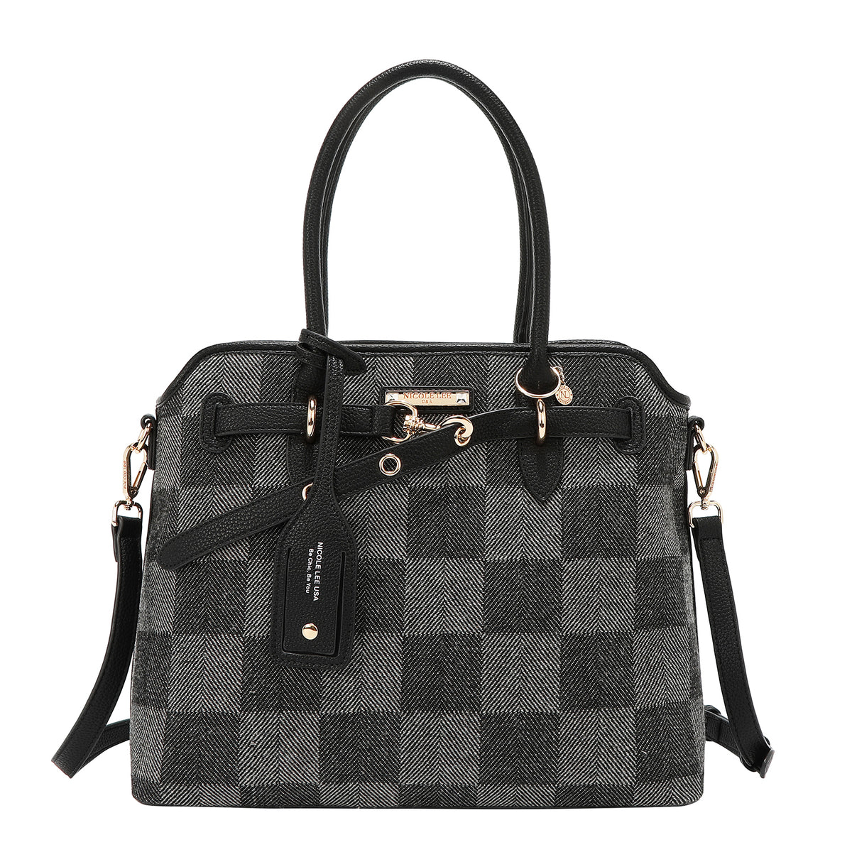 CHIC CHECK TOTE BAG