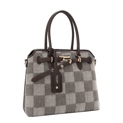 CHIC CHECK TOTE BAG