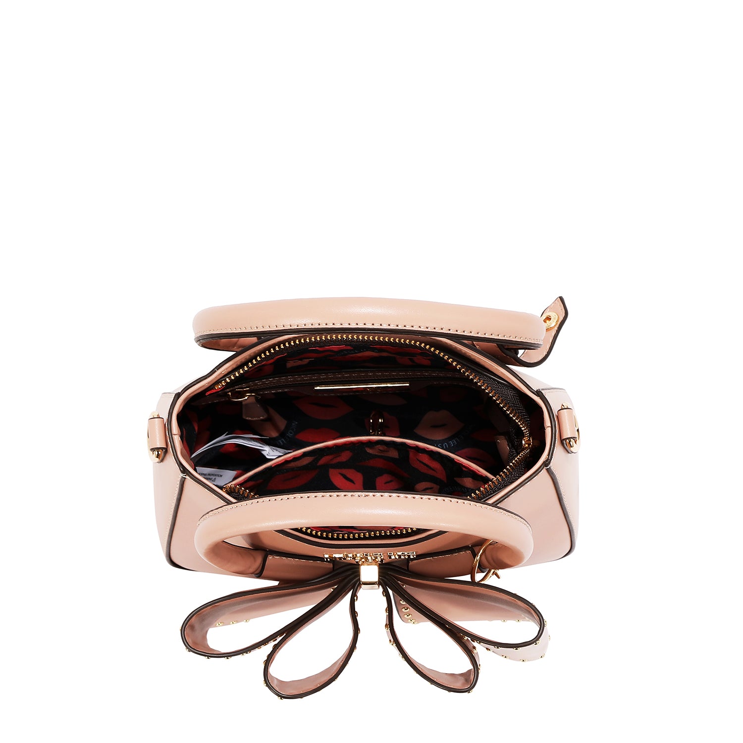 STUDDED BOW HANDBAG