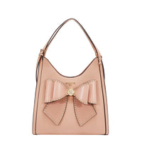 STUDDED BOW HOBO BAG