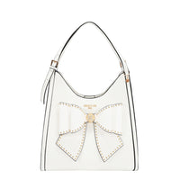 STUDDED BOW HOBO BAG