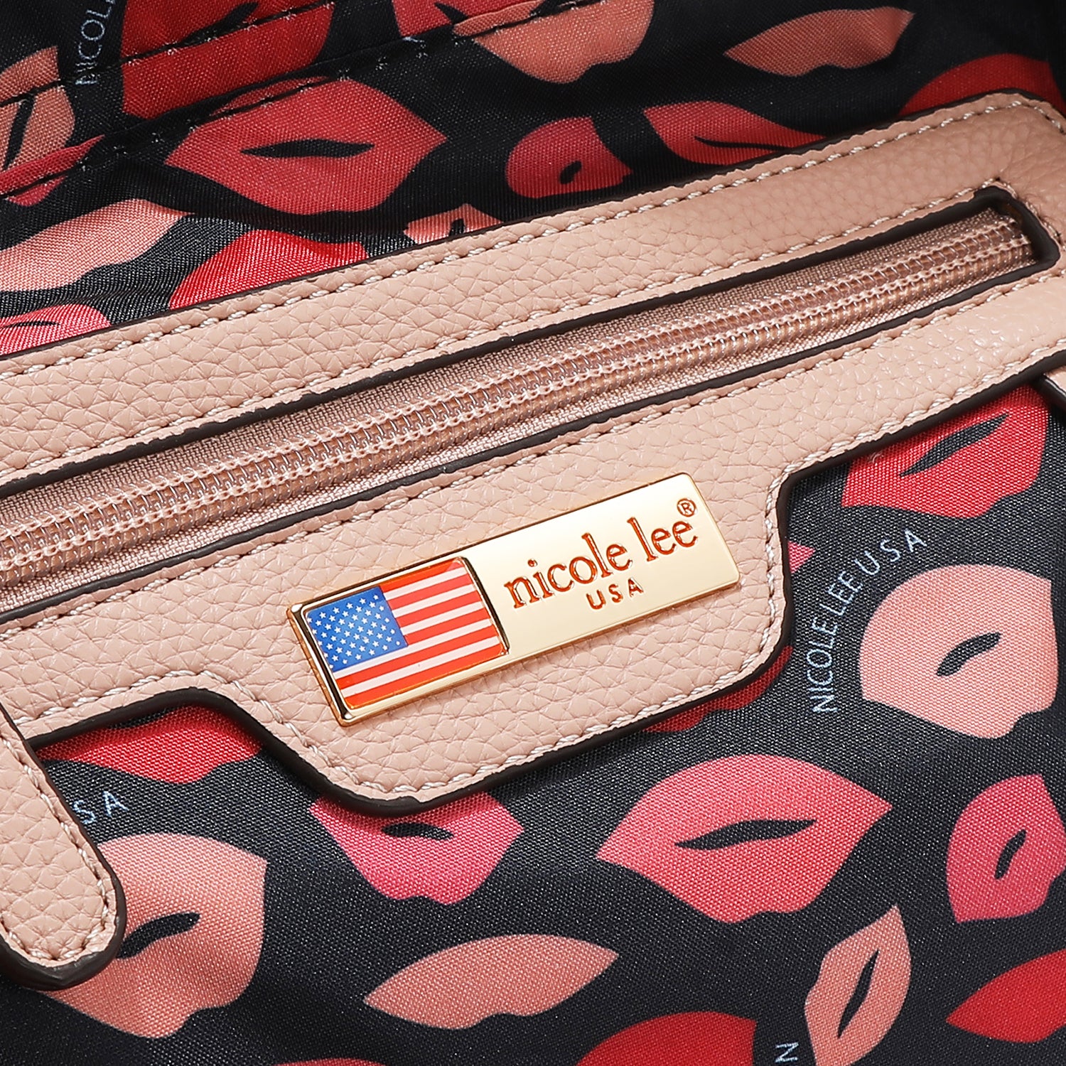 STUDDED BOW SATCHEL BAG