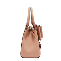 STUDDED BOW SATCHEL BAG