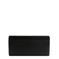 FLORAL LEAF TRIFOLD LONG WALLET