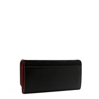 FLORAL LEAF TRIFOLD LONG WALLET