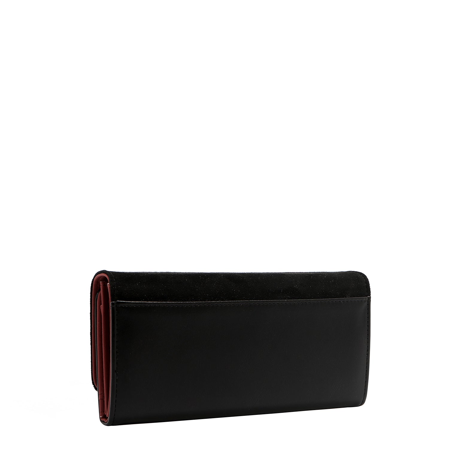 FLORAL LEAF TRIFOLD LONG WALLET