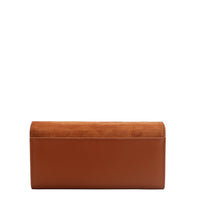 FLORAL LEAF TRIFOLD LONG WALLET
