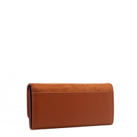 FLORAL LEAF TRIFOLD LONG WALLET