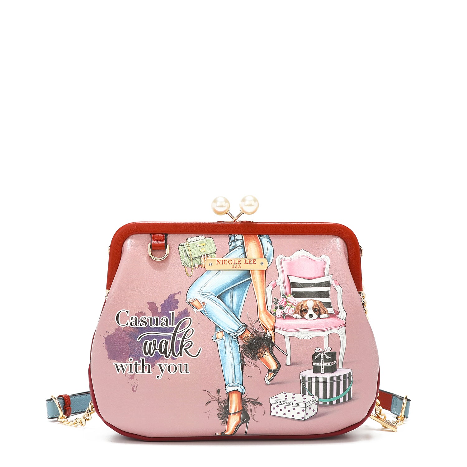 KISS LOCK MESSENGER CROSSBODY