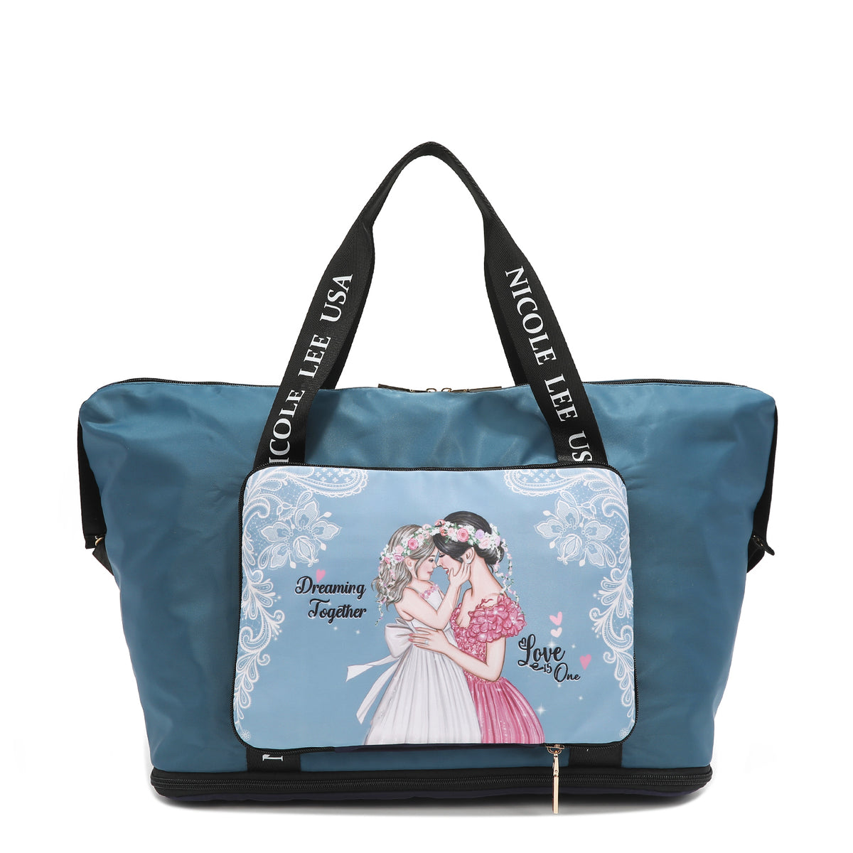 JENNA FOLDABLE NYLON TRAVEL TOTE