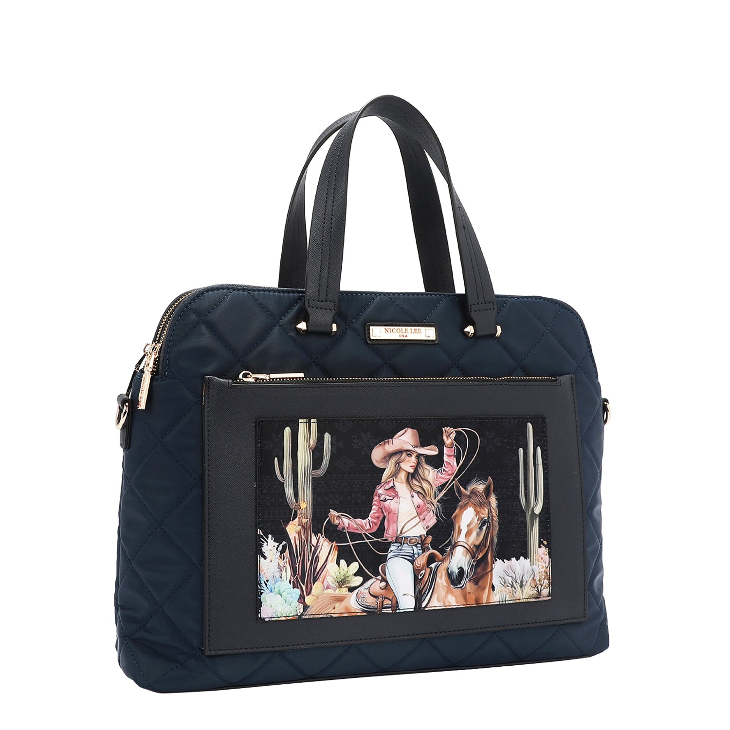 QUILTED LAPTOP BAG