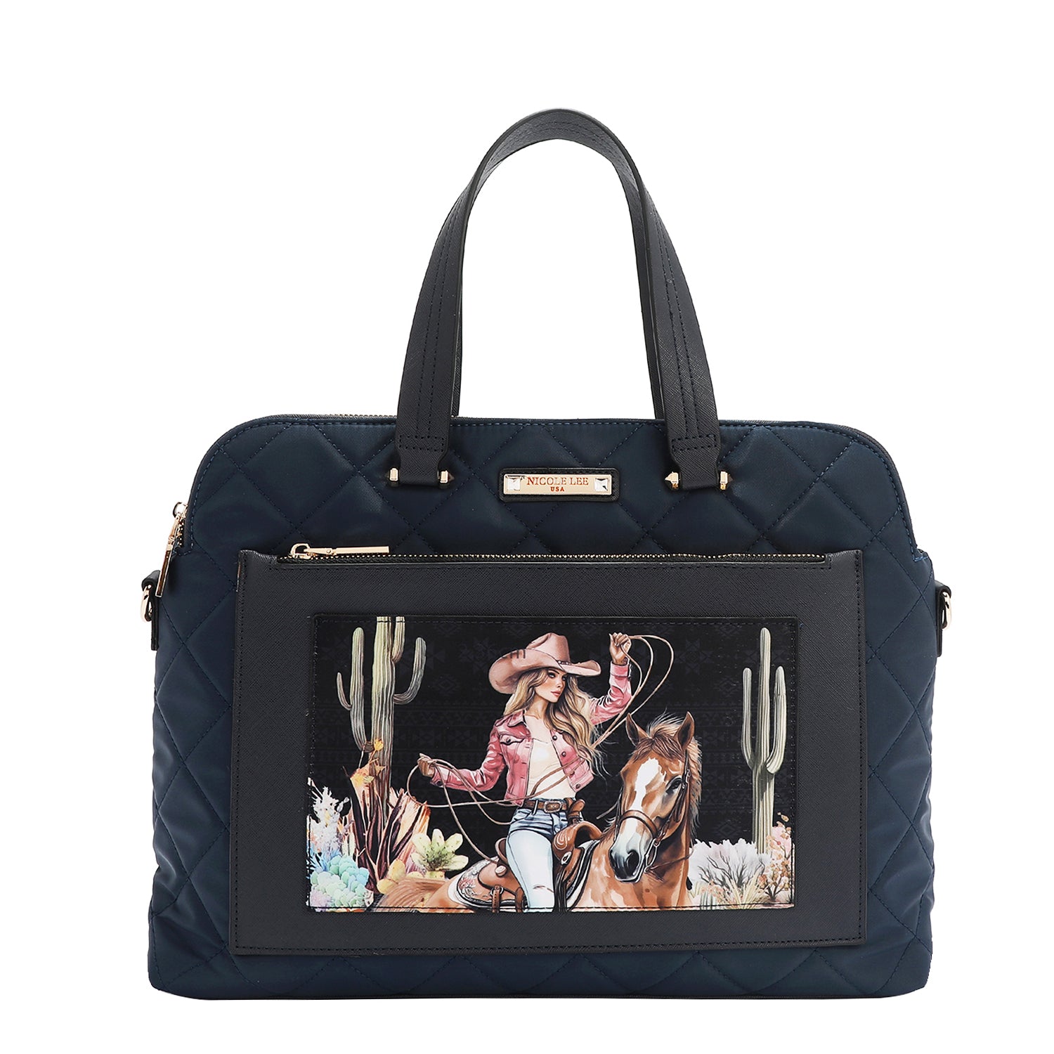 QUILTED LAPTOP BAG