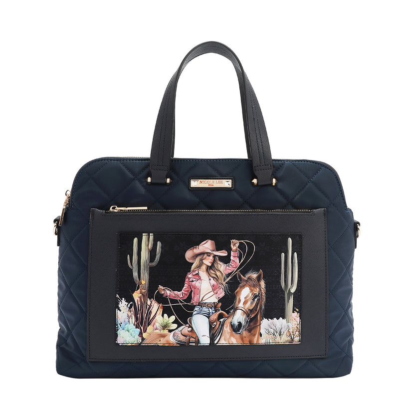 QUILTED LAPTOP BAG