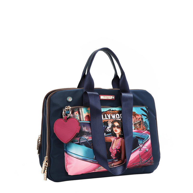 NYLON HEART LAPTOP BAG