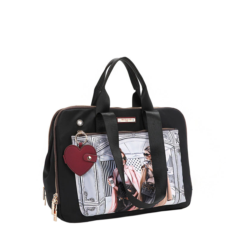 NYLON HEART LAPTOP BAG