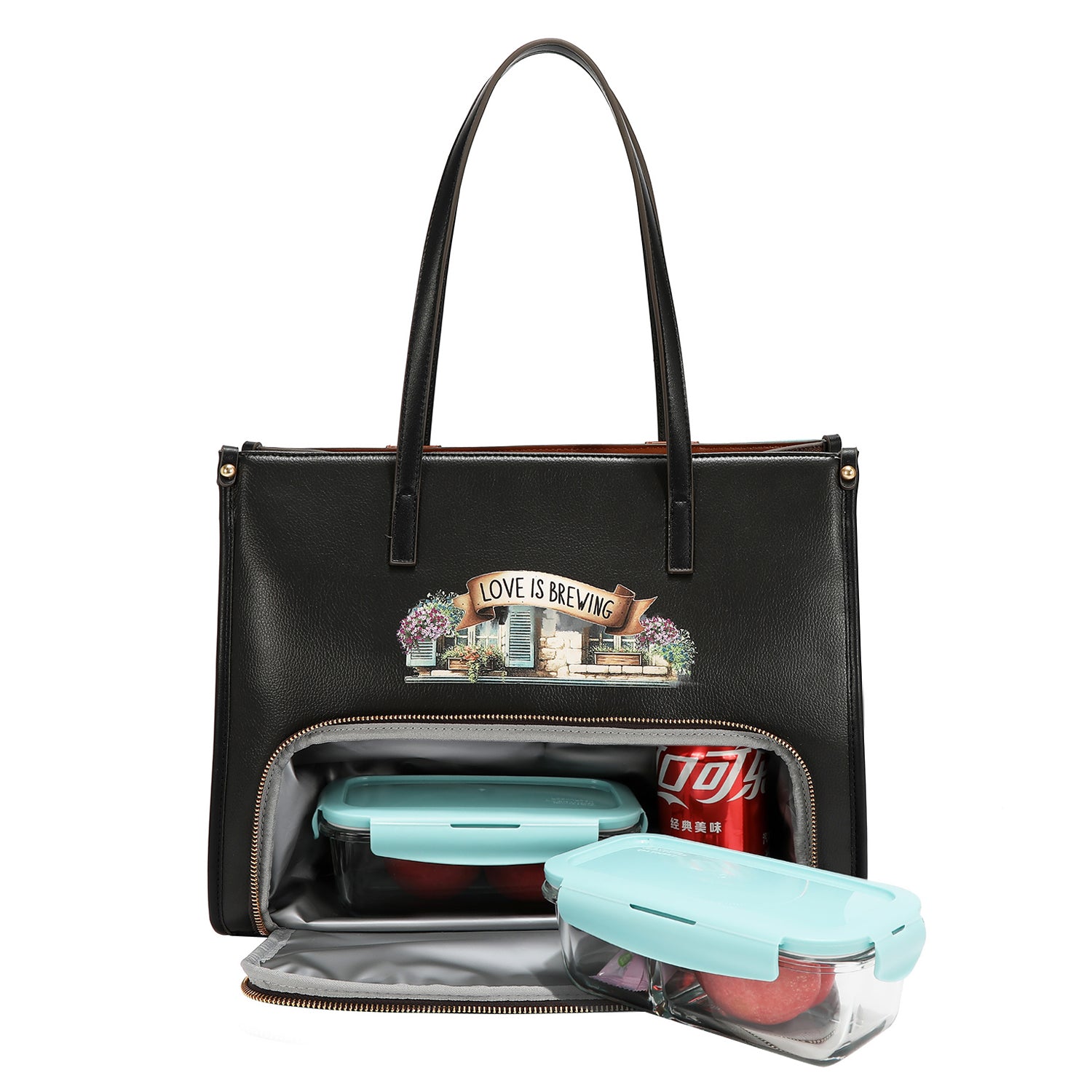 FASHION INSULATED LUNCH TOTE BAG