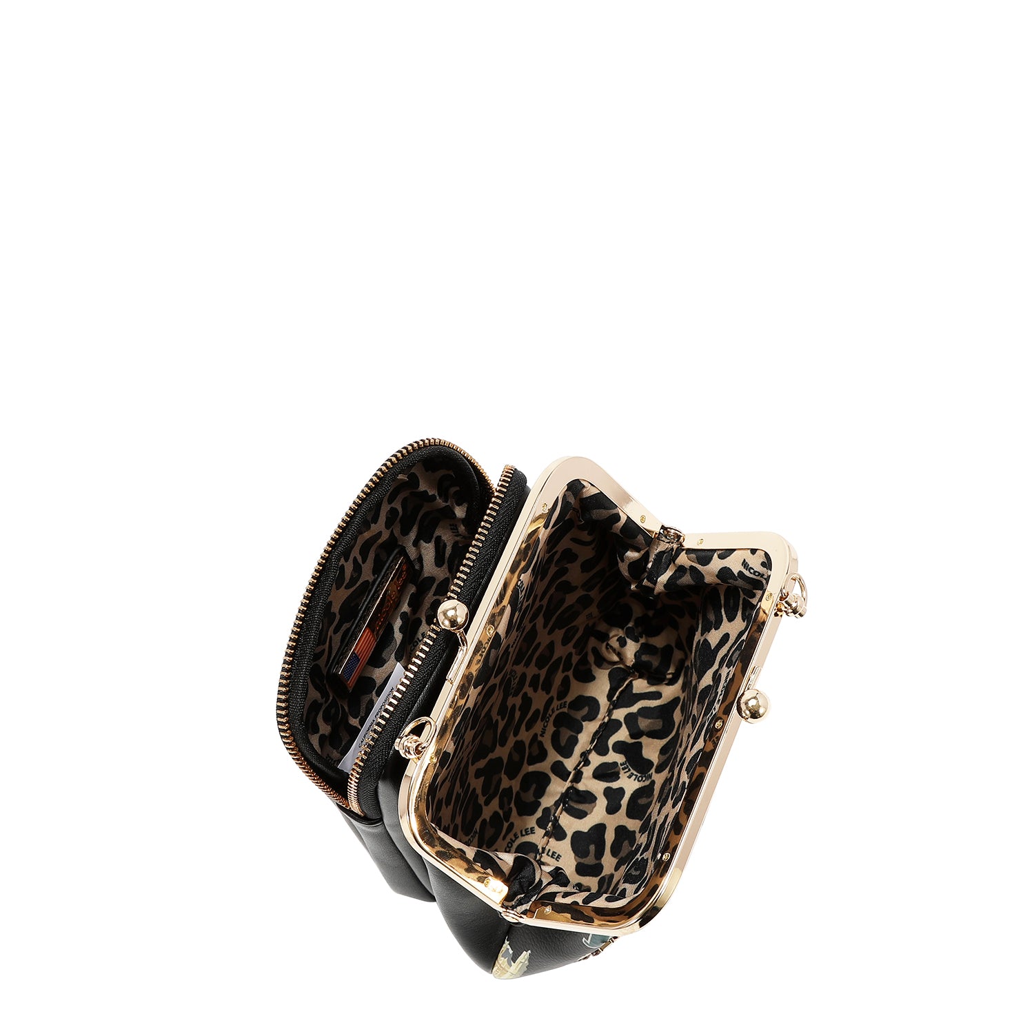 KISS LOCK 2 COMPARTMENT CROSSBODY BAG