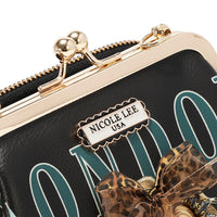 KISS LOCK 2 COMPARTMENT CROSSBODY BAG