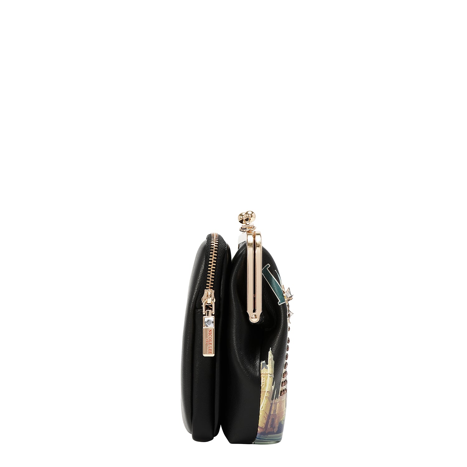 KISS LOCK 2 COMPARTMENT CROSSBODY BAG