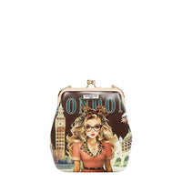 KISS LOCK 2 COMPARTMENT CROSSBODY BAG