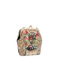 KISS LOCK 2 COMPARTMENT CROSSBODY BAG