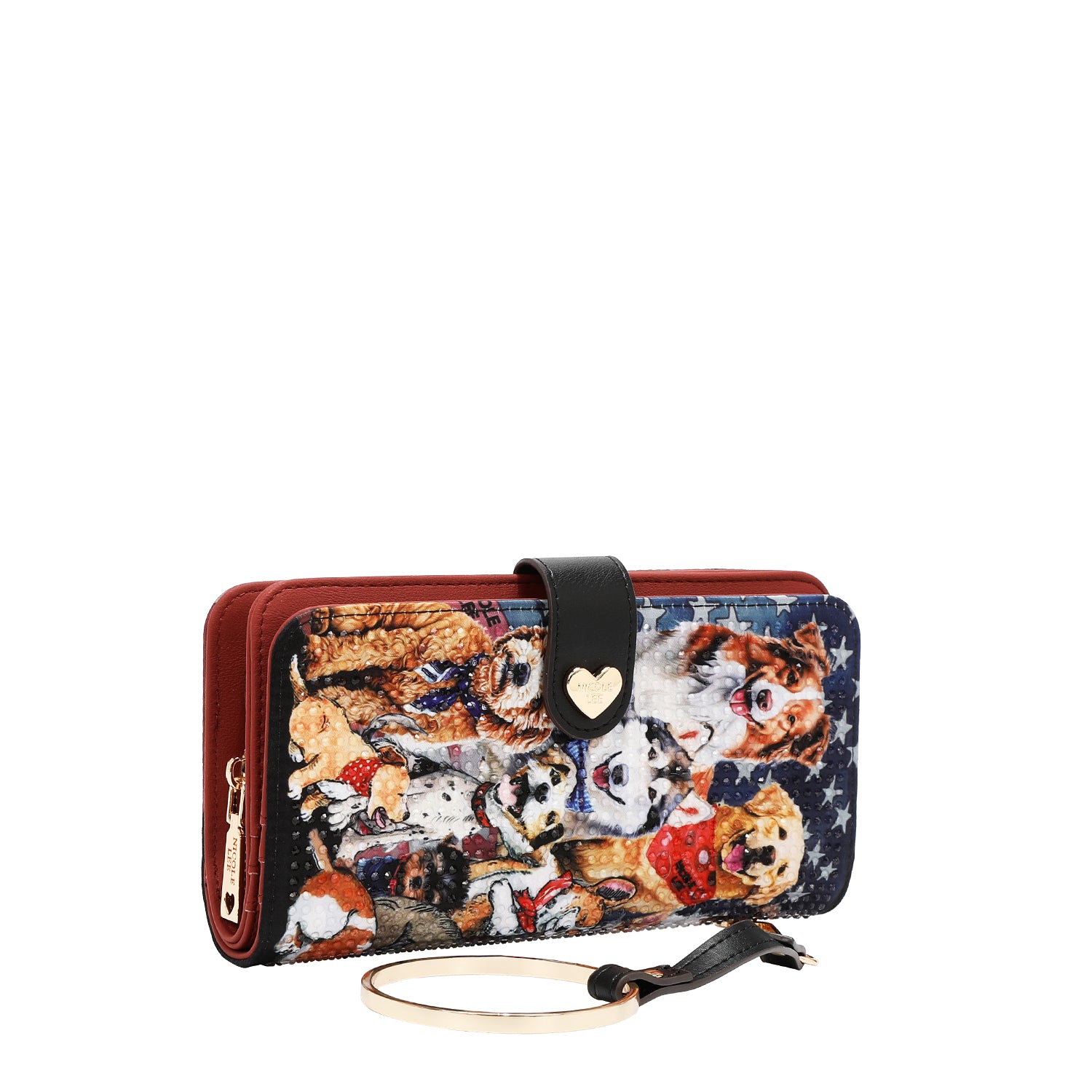 NL SIGNATURE BIFOLD WALLET WRISTLET