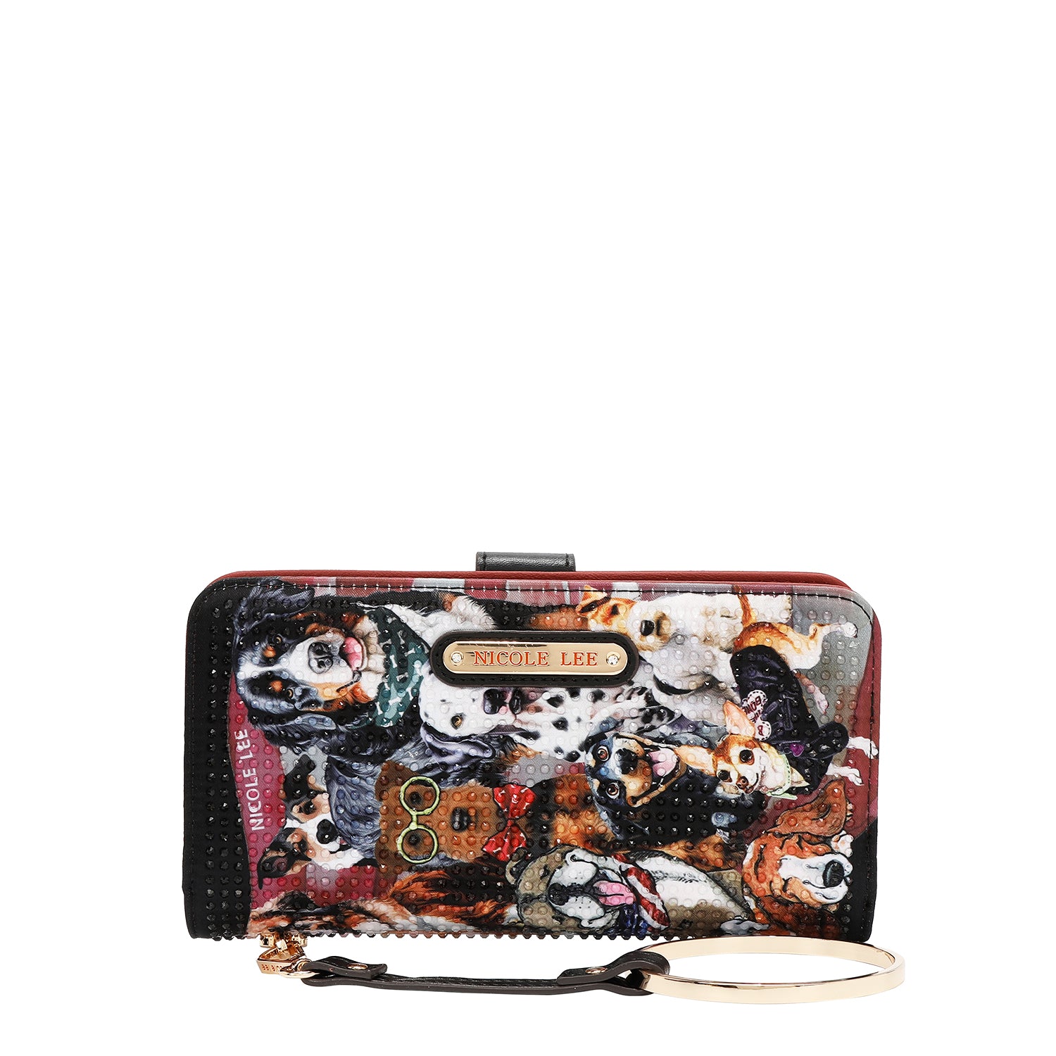 NL SIGNATURE BIFOLD WALLET WRISTLET