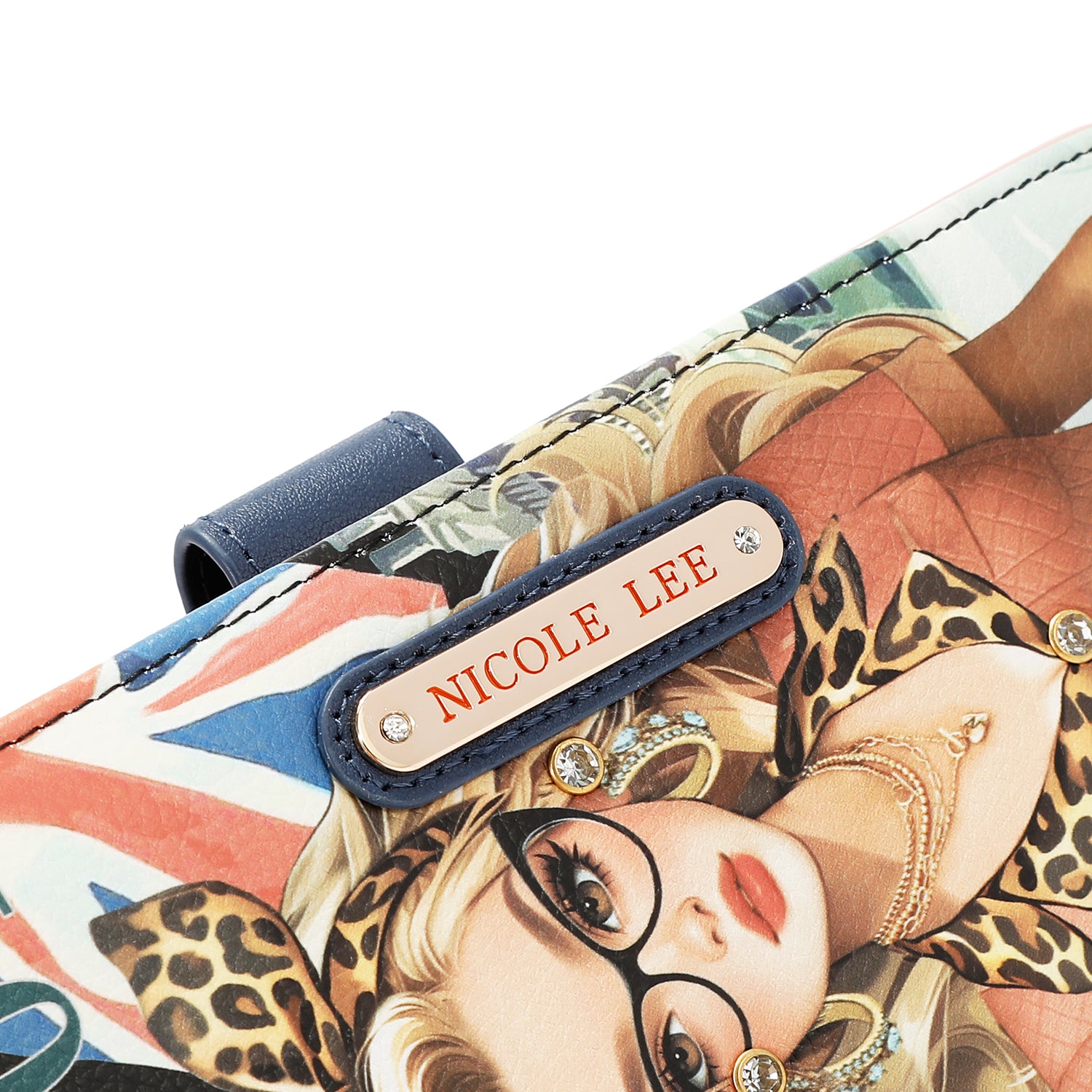NL SIGNATURE BIFOLD WALLET WRISTLET