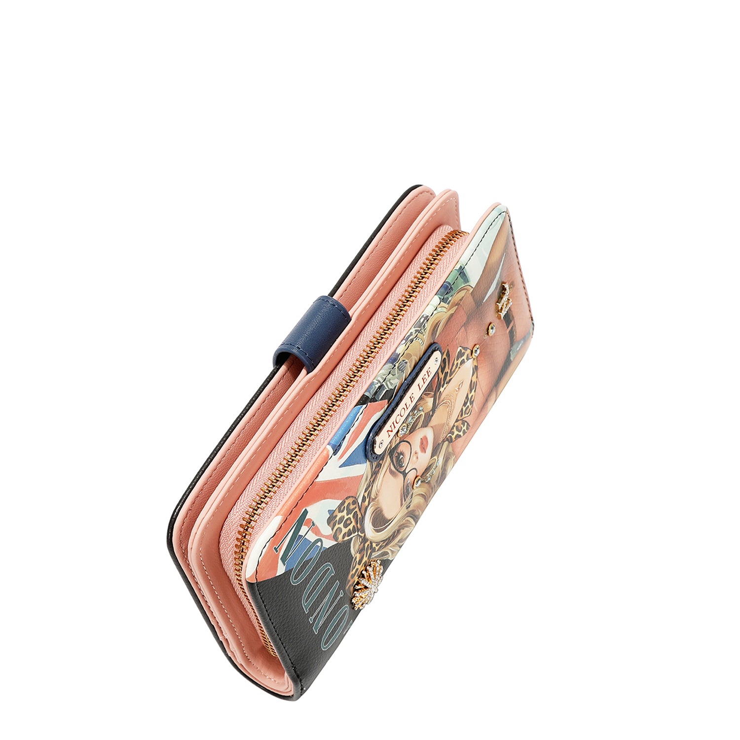 NL SIGNATURE BIFOLD WALLET WRISTLET