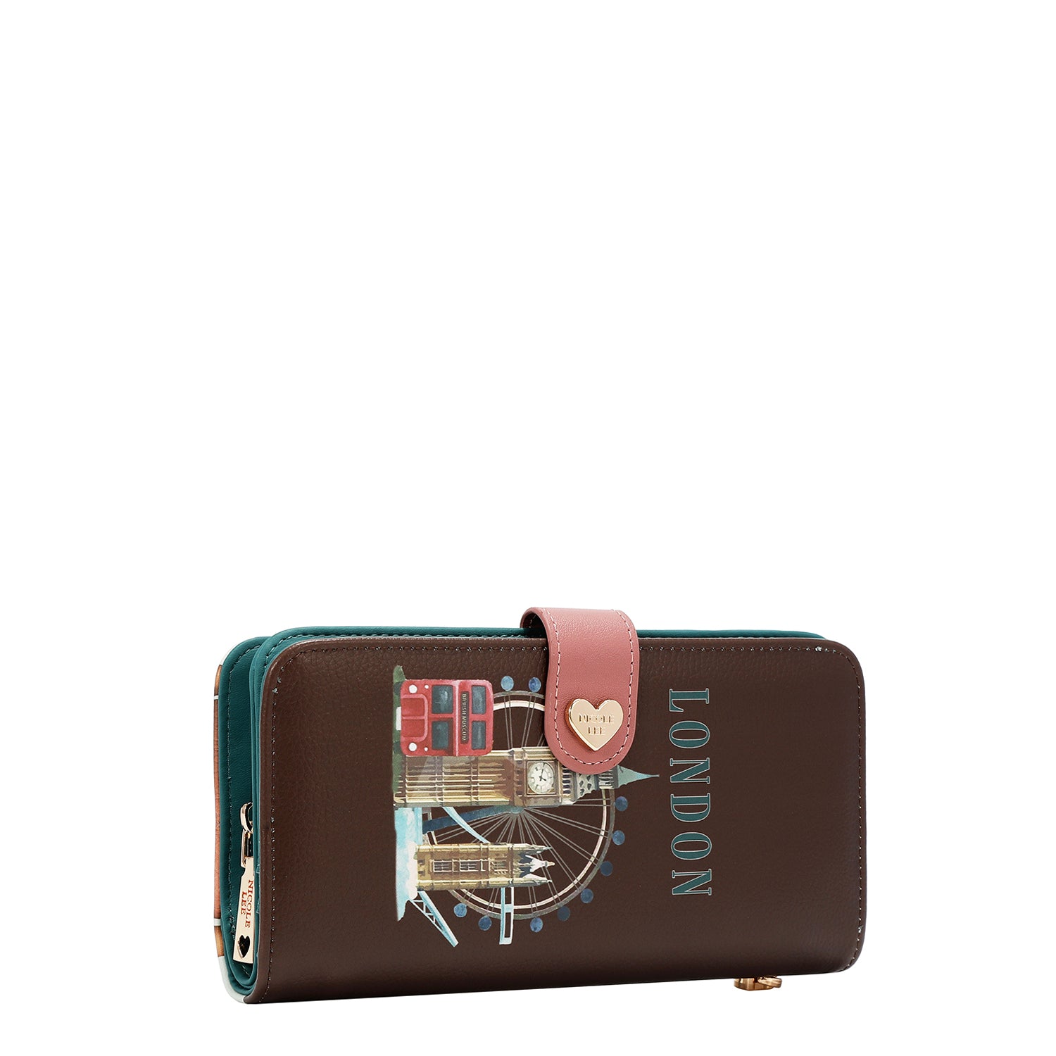 NL SIGNATURE BIFOLD WALLET WRISTLET