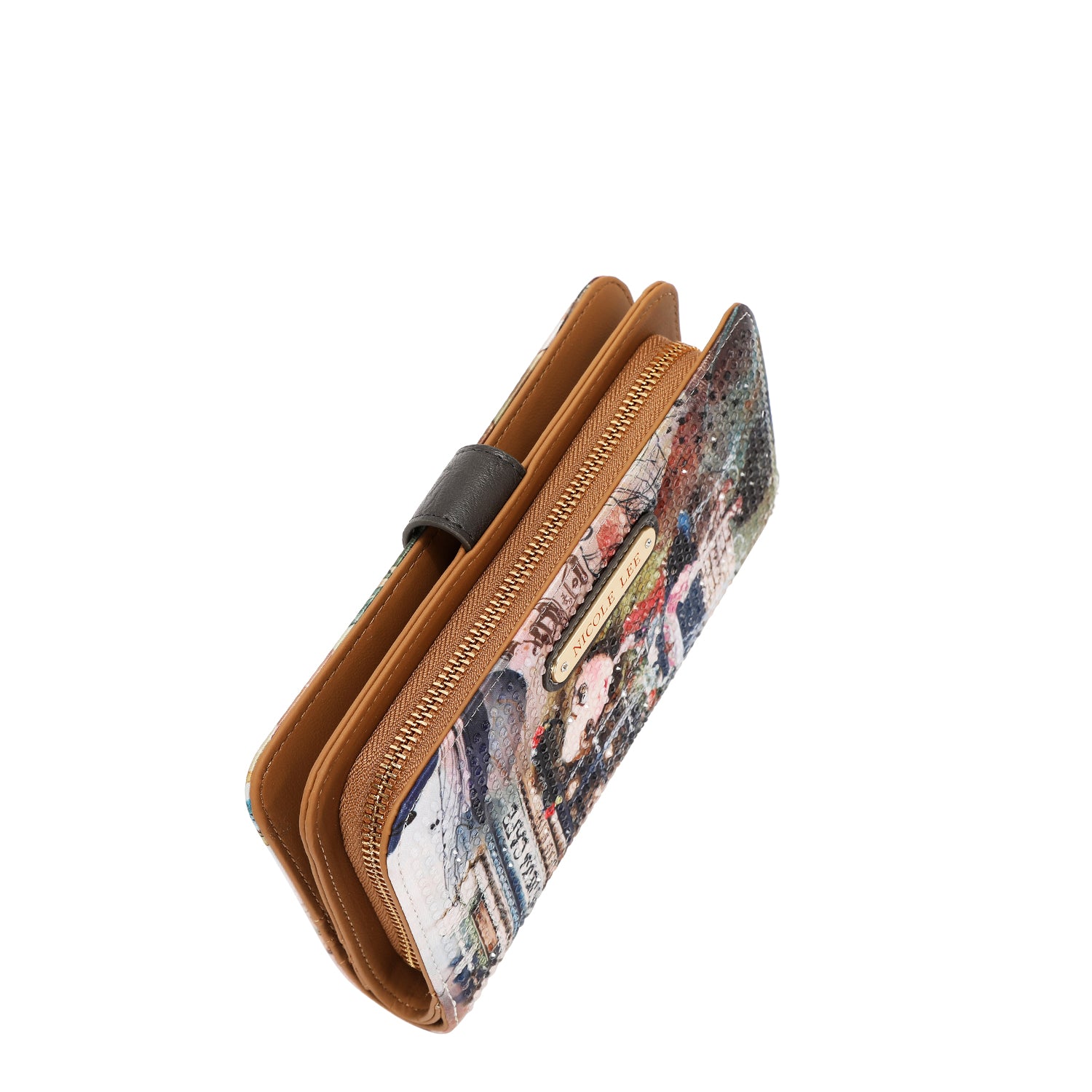 NL SIGNATURE BIFOLD WALLET WRISTLET