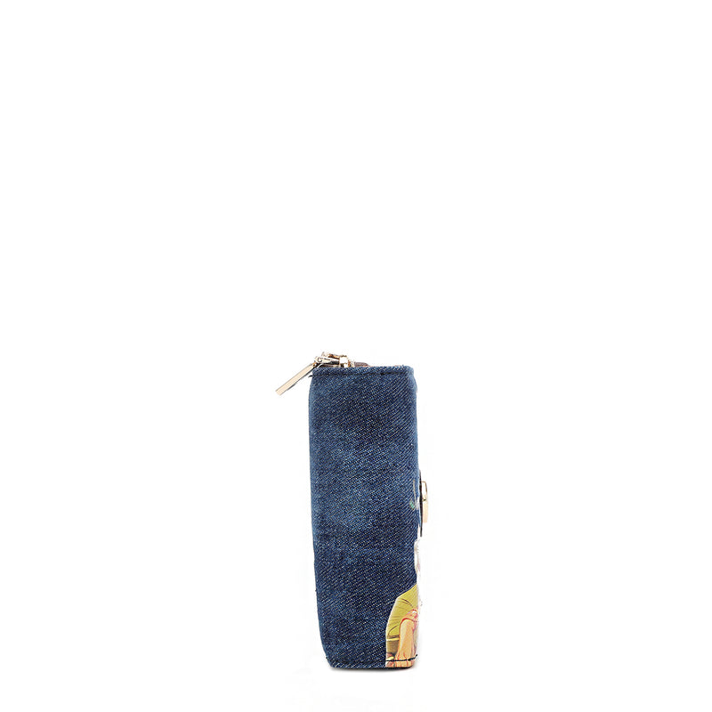 DENIM HEART BIFOLD WALLET