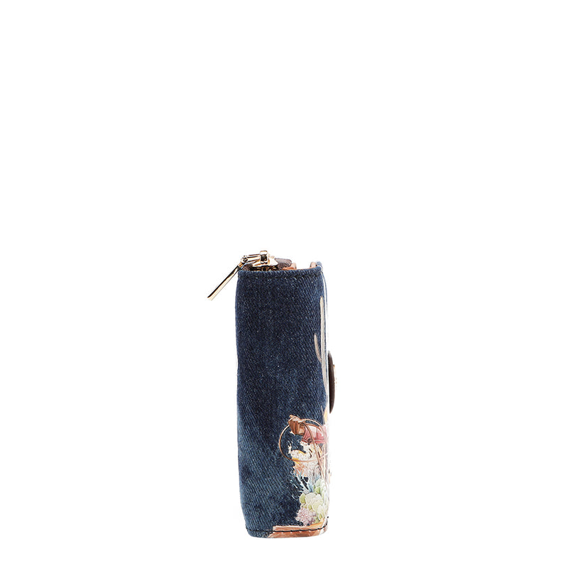 DENIM HEART BIFOLD WALLET