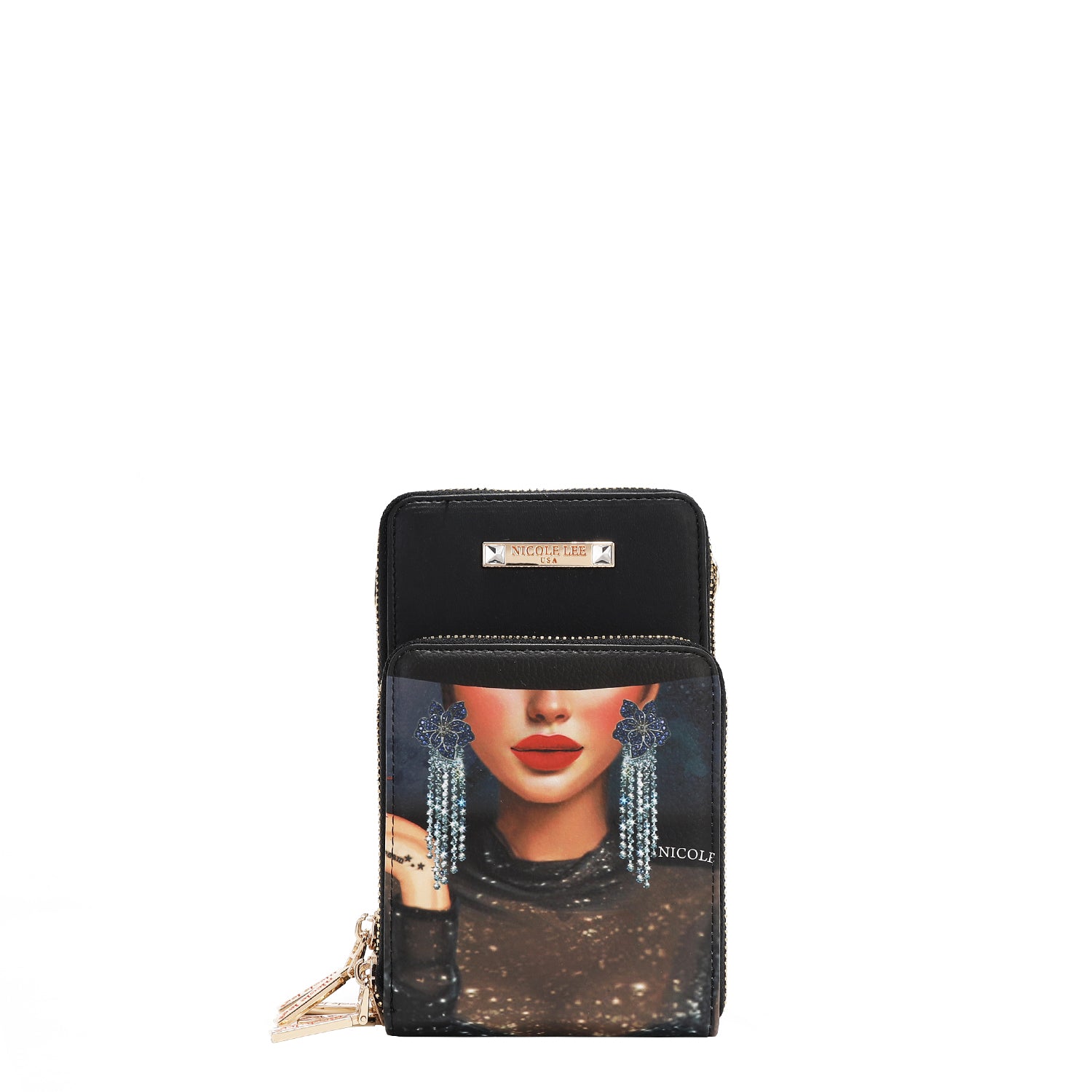 MULTI-ZIP PHONE CASE CROSSBODY