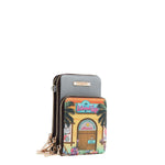 MULTI-ZIP PHONE CASE CROSSBODY