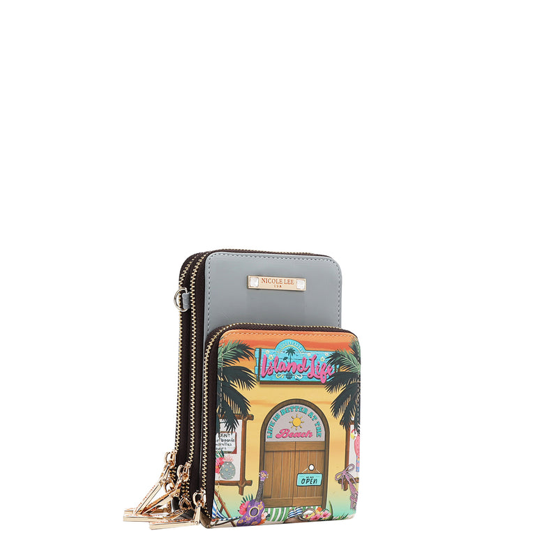 MULTI-ZIP PHONE CASE CROSSBODY