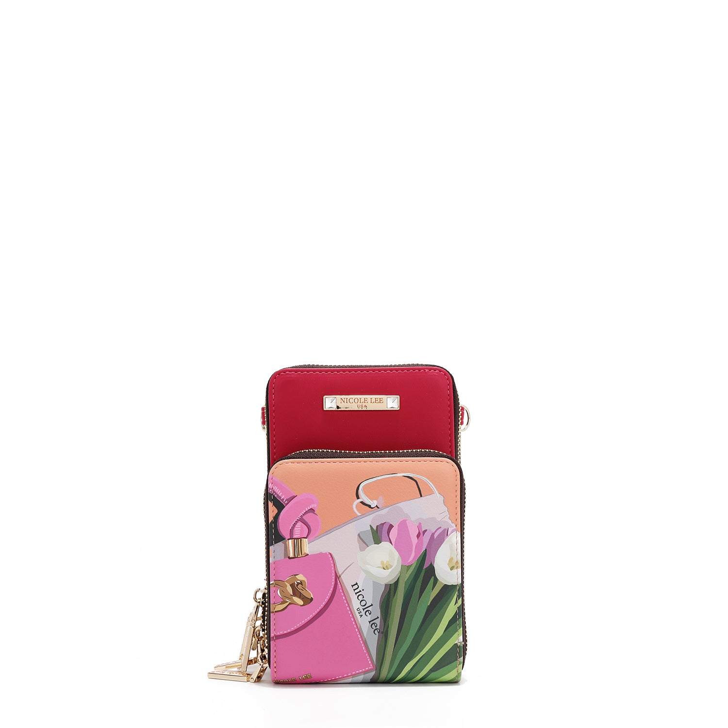 MULTI-ZIP PHONE CASE CROSSBODY