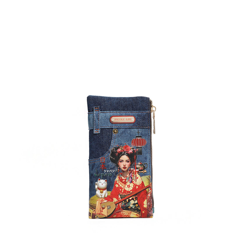 DENIM AMANDA 2 PIECE BIFOLD WALLET