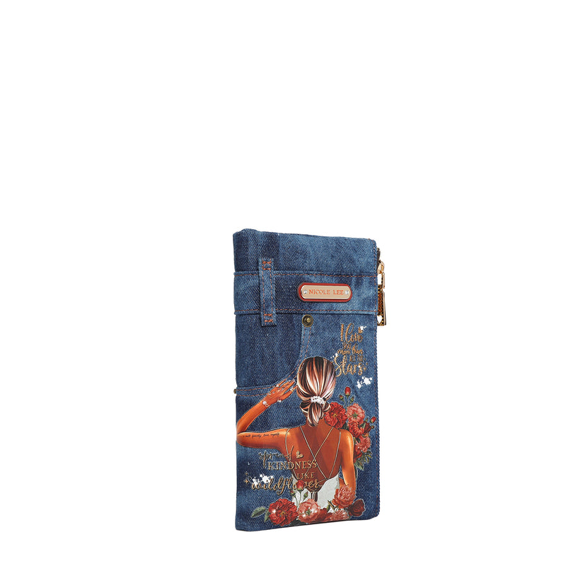 DENIM AMANDA 2 PIECE BIFOLD WALLET