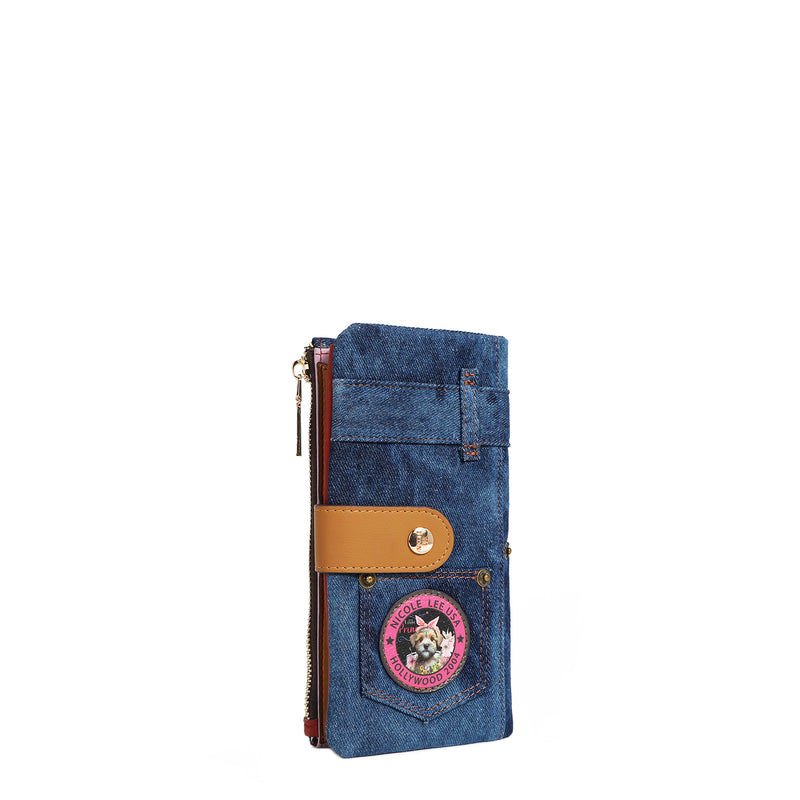 DENIM AMANDA 2 PIECE BIFOLD WALLET